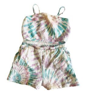 SET 2 pcs Grayson Threads Kids, Short & Cropped Top, girls M (8), 100% cotton.